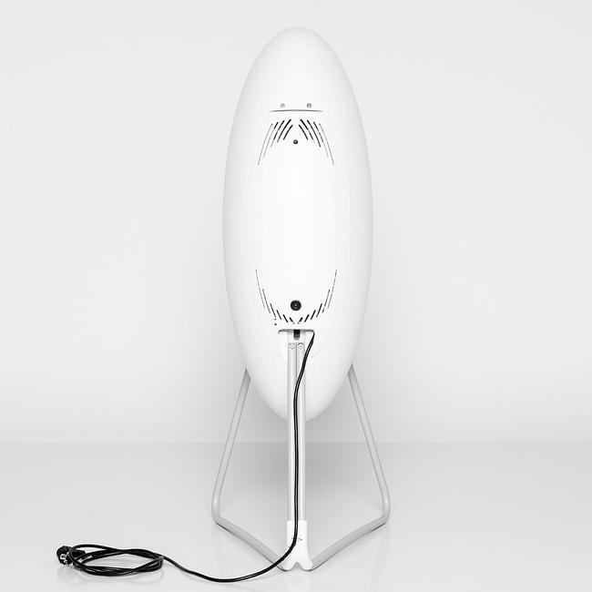 Loutd_musegg. Die preisgekrönte Designikone mit herausragendem Sound jetzt im flexiblen High-End-Abo. Rückansicht Modell Weiss