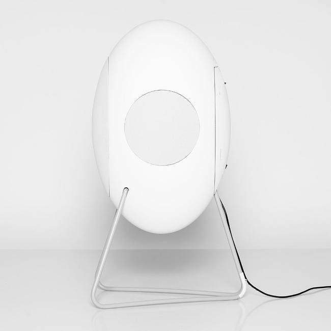 Loutd_musegg. Die preisgekrönte Designikone mit herausragendem Sound jetzt im flexiblen High-End-Abo. Ansicht Seite Sub-Woofer Modell Weiss