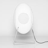 Loutd_musegg. Die preisgekrönte Designikone mit herausragendem Sound jetzt im flexiblen High-End-Abo. Ansicht Seite Sub-Woofer Modell Weiss