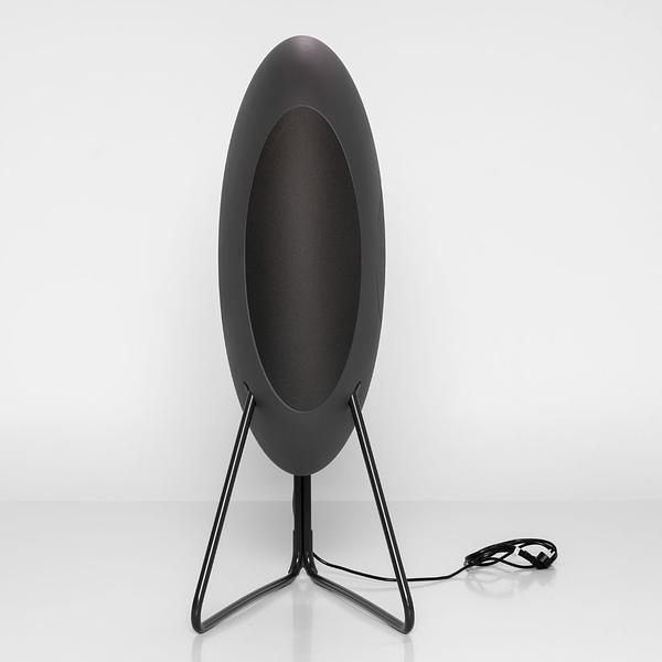 Loutd_musegg. Die preisgekrönte Designikone mit herausragendem Sound jetzt im flexiblen High-End-Abo. Vorderansicht Modell Grau